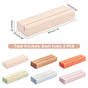   12Pcs 6 Colors Pine Wood Business Card Holder WOOD-PH0001-72-4