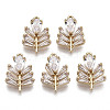 Brass Micro Pave Cubic Zirconia Pendants KK-R111-062-1