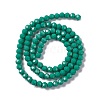 Faceted(32 Facets) Glass Beads Strands LS-EGLA-J042-36B-11-2