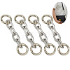 4Pcs Aluminum Cable Chain Bag Extension Chains DIY-DR0002-59D-1