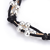 Adjustable Nylon Cord Braided Bead Bracelets Sets BJEW-JB04416-3