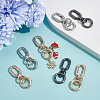 9Pcs 3 Colors Iron Swivel Clasps HJEW-NB00260-4