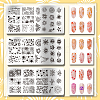 Stainless Steel DIY Nail Art Templates MRMJ-WH0092-042-3