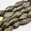 Natural Pyrite Nuggets Beads Strands G-F197-05-1