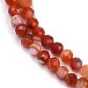 Natural Banded Agate Beads Strands G-P553-G09-03-4