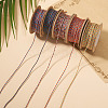 5 Rolls 5 Colors 18-Ply Cotton Twisted Cord OCOR-TA0003-86-5