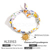304 Stainless Steel Pendant Printed Scarf Necklaces FS-WGD2FA8-11-1