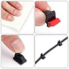   120Pcs 2 Colors Plastic Self Adhesive Cable Clips FIND-PH0003-95-6