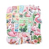 50Pcs Cartoon Flamingo PVC Sticker STIC-D280-08-6