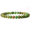 Natural Imperial Jasper Round Beaded Stretch Bracelet SF8562-7-1