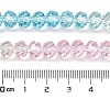 Transparent Painted Glass Beads Strands DGLA-A034-T6mm-A21-3