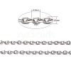 Tarnish Resistant 304 Stainless Steel Cable Chains CHS-K002-28-2