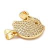 Brass Micro Pave Cubic Zirconia Pendants KK-D027-10G-3