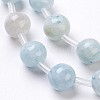 Natural Celestite/Celestine Beads Strands G-I203-A-8mm-4