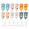 DIY Cat Shaped Resin Dangle Earring Making Kit DIY-TA0009-93-1