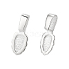 HOBBIESAY 2Pcs 925 Sterling Silver Pinch Bails STER-HY0001-03-1