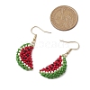 Glass Seed Beads Dangle Earrings EJEW-MZ00295-3