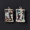 Transparent Resin Pendants RESI-I045-01C-2