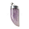 Natural Amethyst Pendants G-P474-04S-06-2