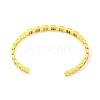 Brass Micro Pave Clear Cubic Zirconia Open Cuff Bangles BJEW-Z062-26G-3