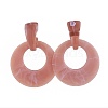 Acrylic Stud Earrings X-EJEW-JE03483-01-2