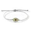 Adjustable Evil Eye Polyester Cord Braided Bracelets for Men Women BI7988-9-1
