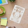 Large Plastic Reusable Drawing Painting Stencils Templates DIY-WH0202-220-3