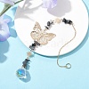 Butterfly Brass Pendant Decorations HJEW-TA00131-03-2