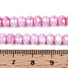 Anti-Tarnish Electroplate Rondelle Glass Beads Strands EGLA-T021-6mm-17-02-4