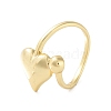 Rack Plating Brass Open Cuff Rings RJEW-M168-08G-1