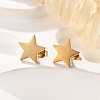 Ion Plating(IP) Star 304 Stainless Steel Stud Earrings EJEW-Z040-58G-4