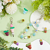 16Pcs 16 Styles Food Grade Eco-Friendly Silicone Beads SIL-SC0002-66-4