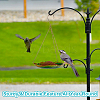 1Pc Leaf Iron Bird Hanging Feeder Tray AJEW-GA0007-34-6