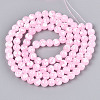 Baking Paint Glass Beads Strands DGLA-N015-8mm-02-2