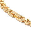 Golden Brass Micro Pave Cubic Zirconia Link Bracelets BJEW-P314-A05-G-3