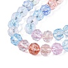 Crackle Transparent Glass Beads Strands GLAA-N063-8mm-M-3