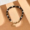 304 Stainless Steel Beaded Bracelets for Women BJEW-M056-08G-04-5