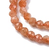 Natural Gold Sunstone Beads Strands G-G188-B02-01-4