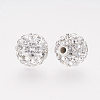 Polymer Clay Rhinestone Beads X-RB-K050-8mm-C31-2