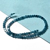 Dyed Natural White Jade Imitation Aquamarine Beads Strands G-G085-B29-02-1-2