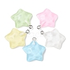 Translucent Resin Pendants RESI-A025-06B-1