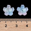Dyed & Heated Glass Bead Caps GLAA-Z019-03R-3