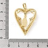 Religion Brass Micro Pave Clear Cubic Zirconia Pendants KK-E799-01A-G-3