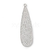 Brass Micro Pave Cubic Zirconia Pendants KK-P290-59P-1