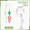 12Pcs Iron Beaded Hook Christmas Tree Decoration AJEW-AR0005-57-2