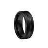 Grooved Titanium Steel Finger Rings for Men WG2ADDA-26-2