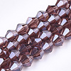 Electroplate Glass Beads Strands EGLA-Q118-8mm-A05-1