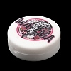 Flat Round Food Grade Eco-Friendly Silicone Focal Beads LS-SIL-Q017-03D-2