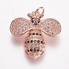 Brass Micro Pave Cubic Zirconia Pendants ZIRC-A009-08-2