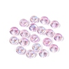 Baking Paint Electroplate Transparent Glass Beads EGLA-Q141-01A-A05-1